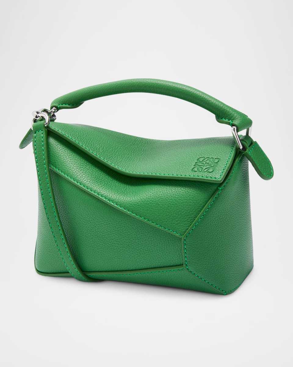 Puzzle Edge Mini Shoulder Bag in Soft Grained Leather